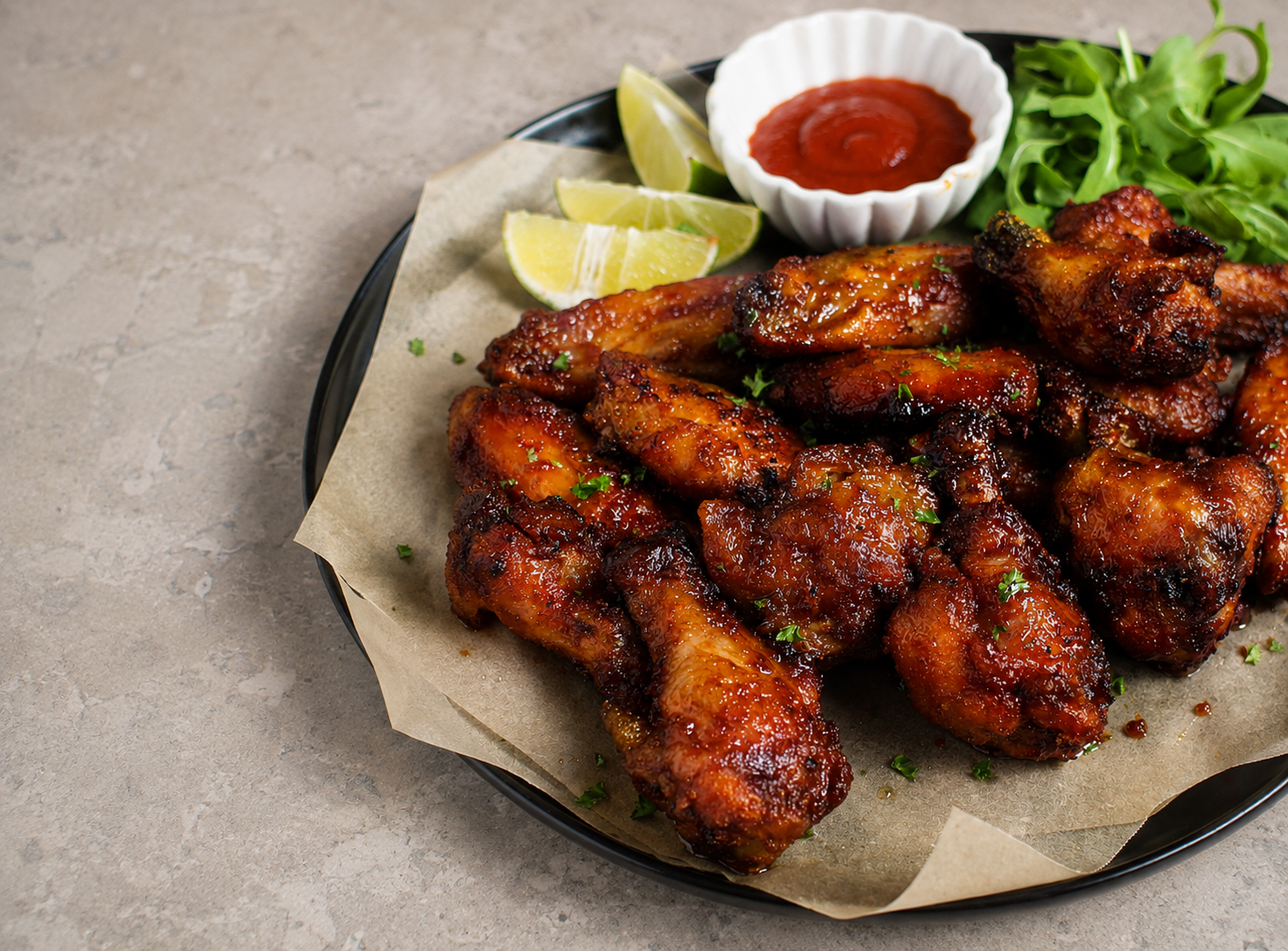 Smoky grilled Pally chicken wings