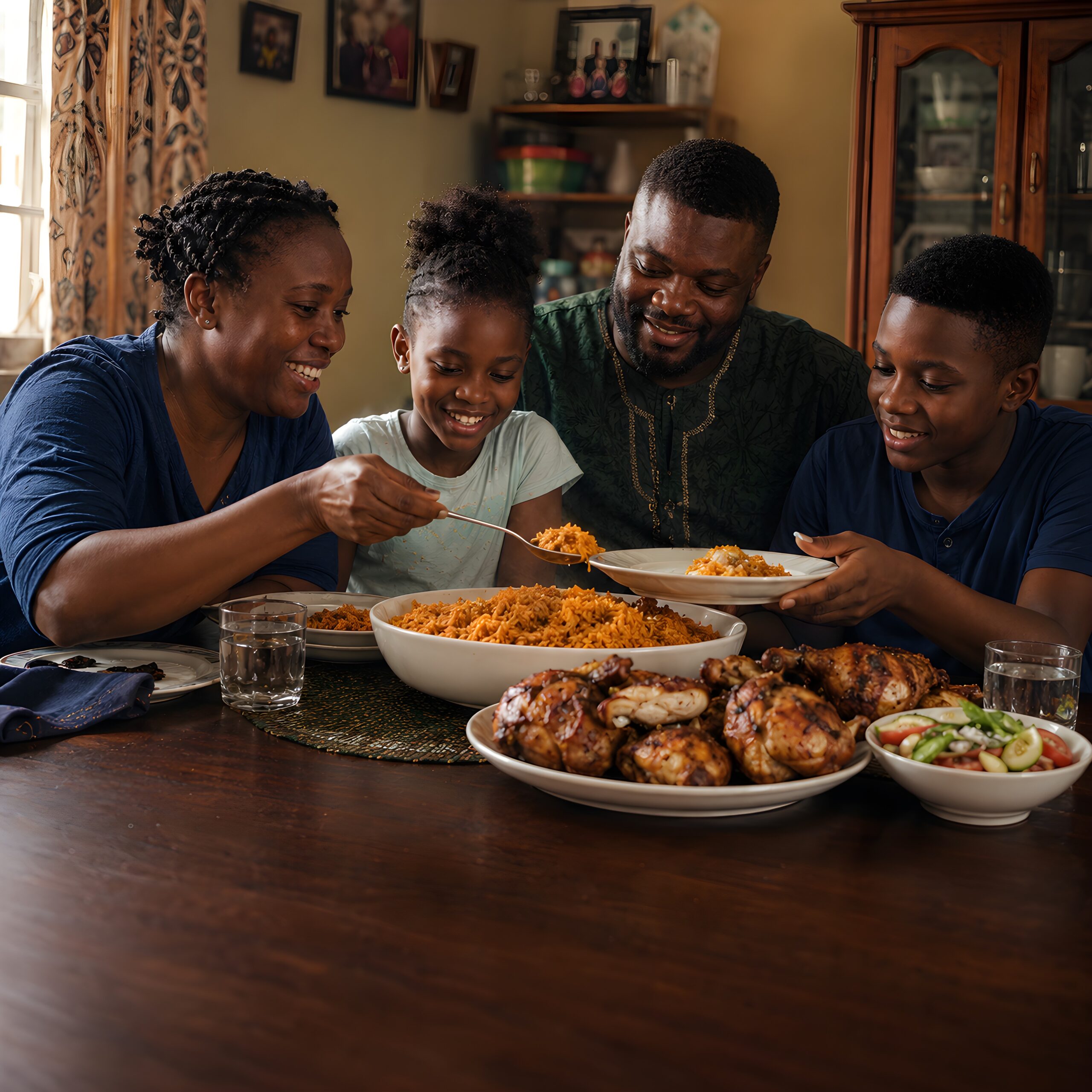 Family meal prepared with Pally products